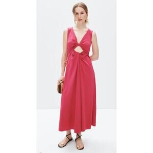 Rosetta Getty x RTR Cut Out Twist Front Dress